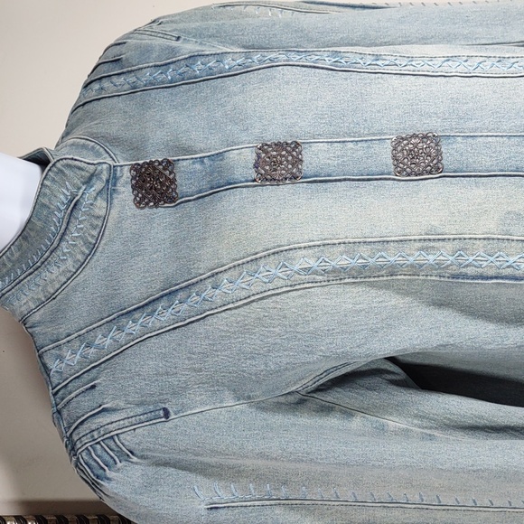 DG2 by Diane Gilman Embellished Denim Jacket - Picture 2 of 13